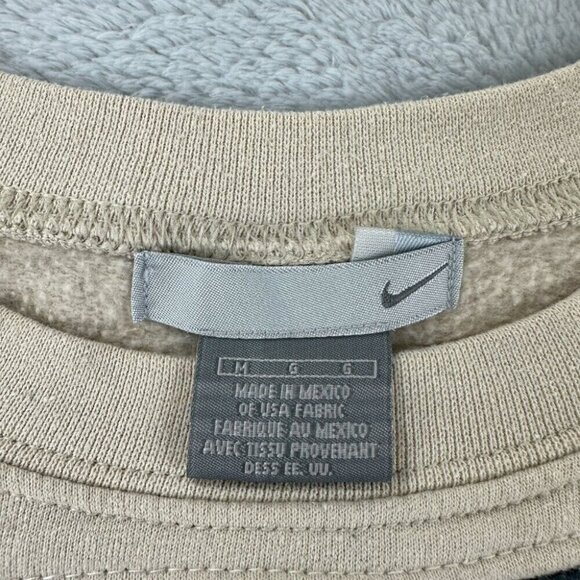 Nike Rework Beige / Grey Sweater Men's Size Medium (Fits like a size S) - Picture 2 of 11